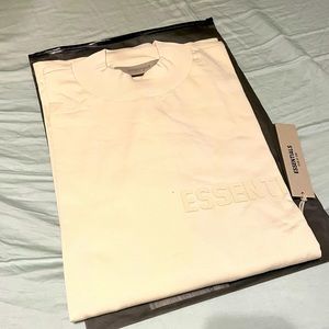 Essentials - FEAR OF GOD - Eggshell LS Tee - Large
